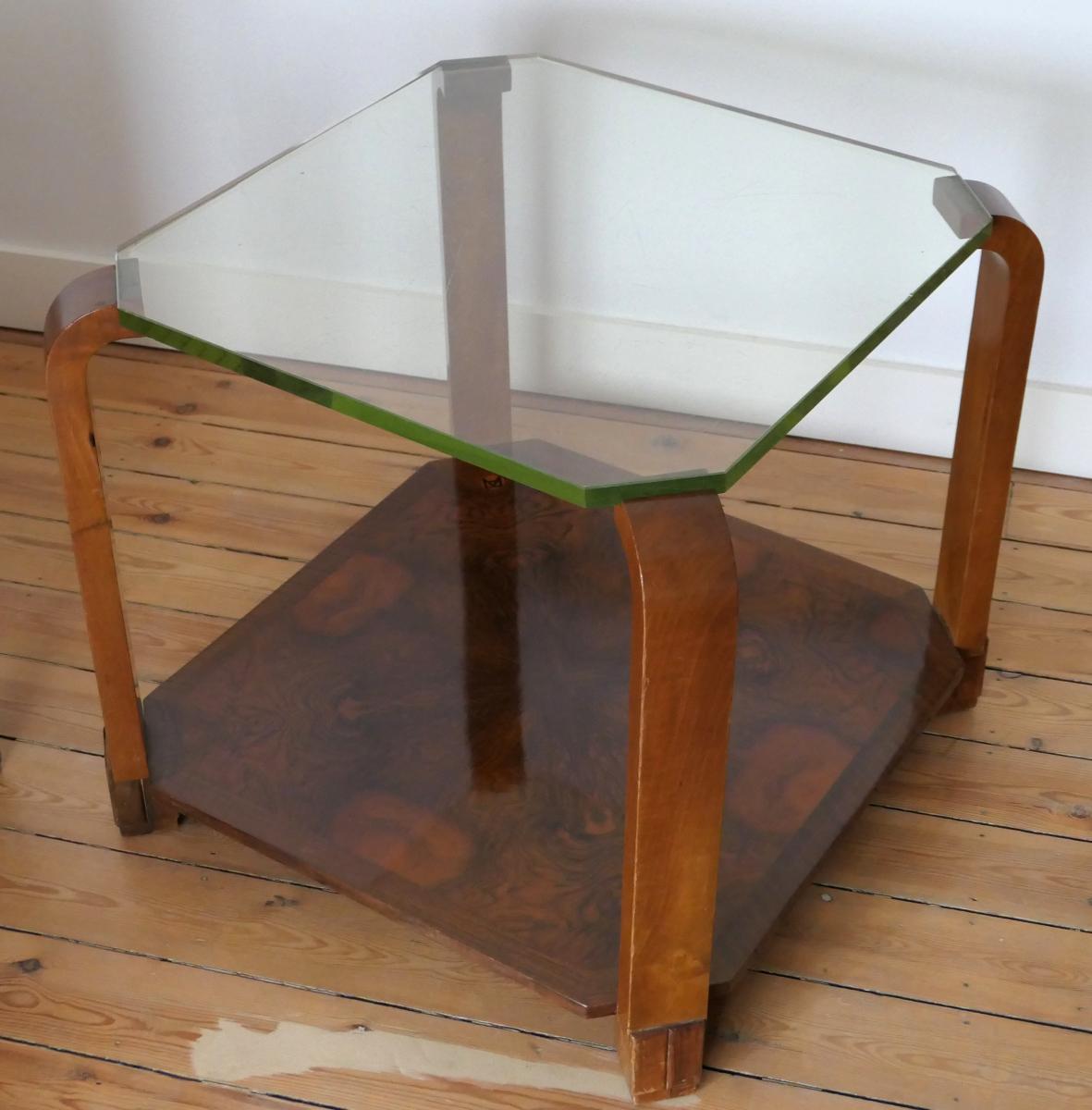 Art-deco Pedestal Table - Maurice Allet