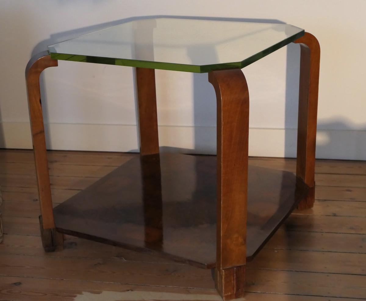 Art-deco Pedestal Table - Maurice Allet-photo-3