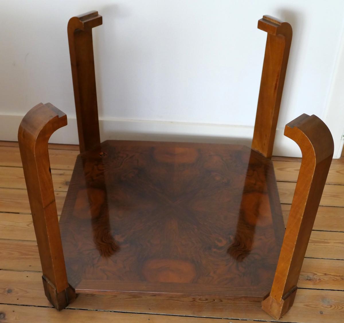 Art-deco Pedestal Table - Maurice Allet-photo-1