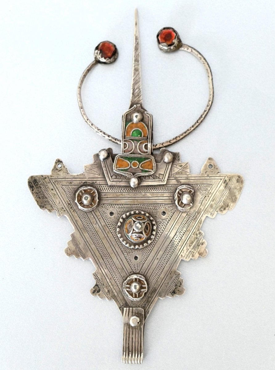 Large Silver Fibula (tizerzai)-photo-2