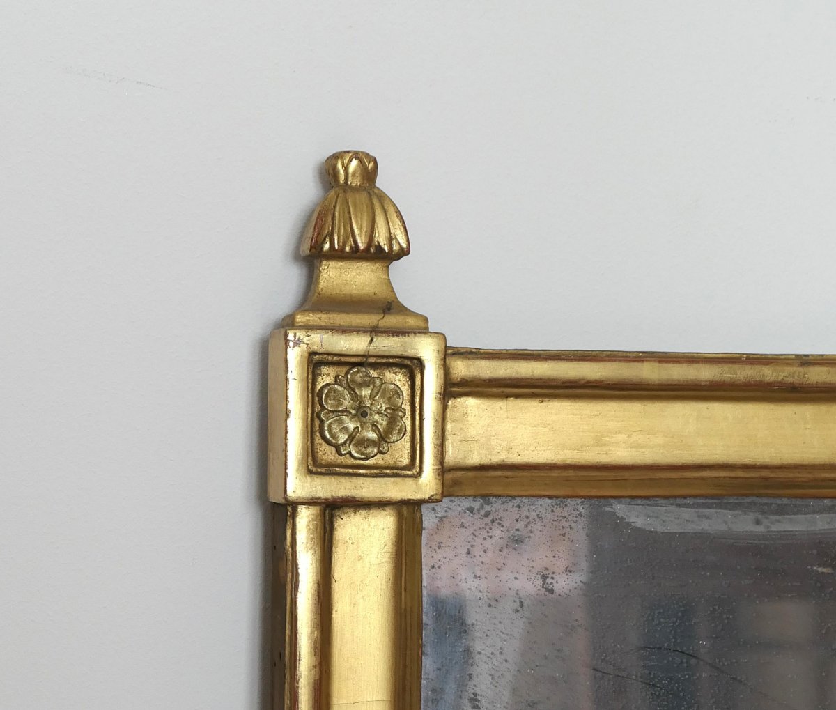 Golden Carved Wood Mirror-photo-4