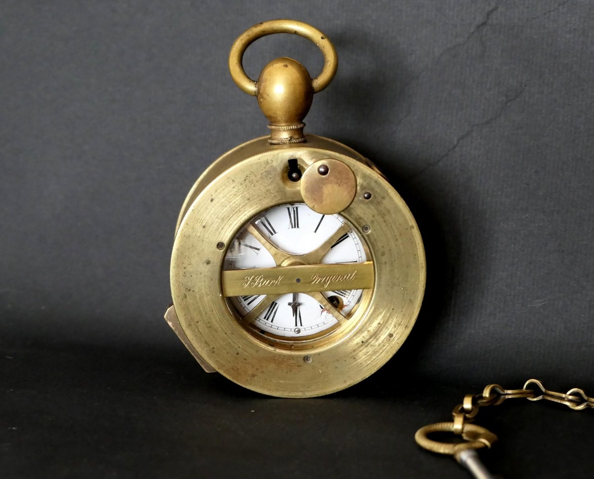J. Bürk - Portable Watchman‘s Clock