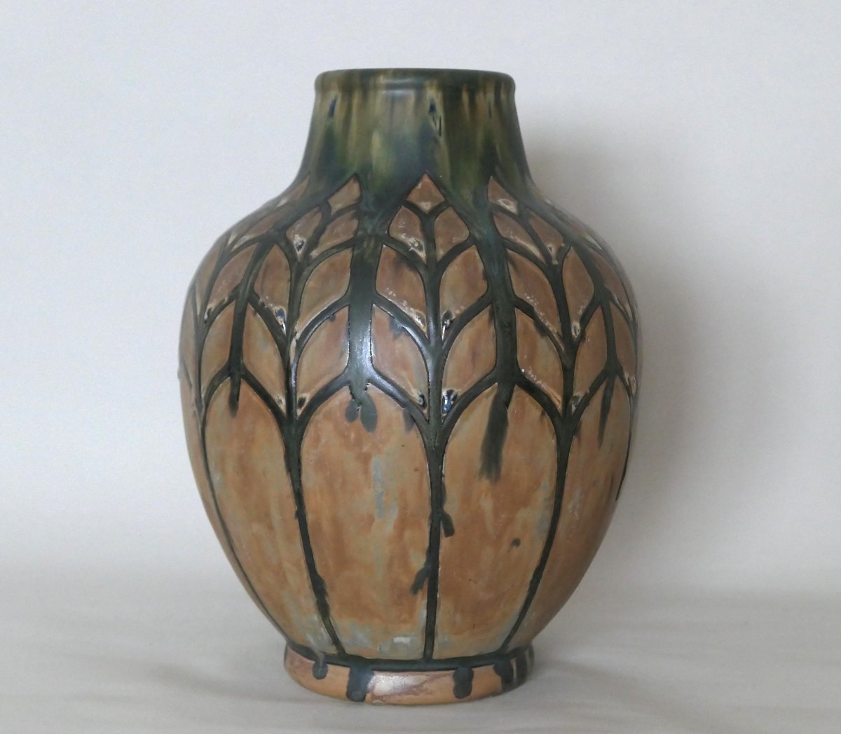 Stoneware Vase - Charles Catteau - Africanist Decor-photo-3