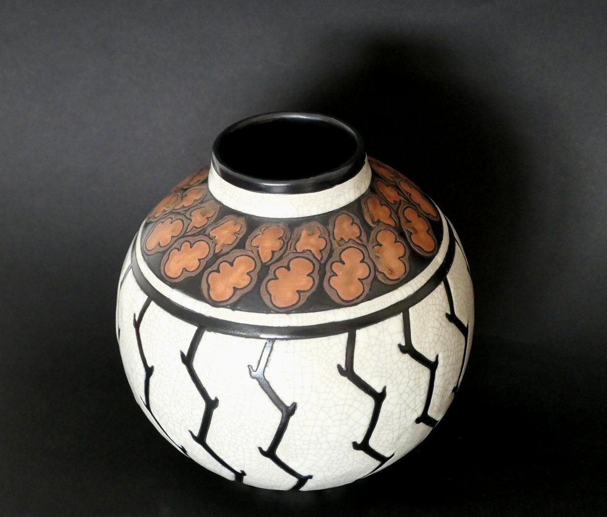 Ch. Catteau - Earthenware Vase D776-photo-1