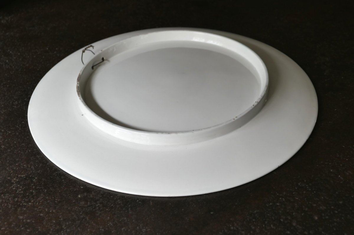 Large Dish By Charles Catteau  - Unique Piece-photo-1