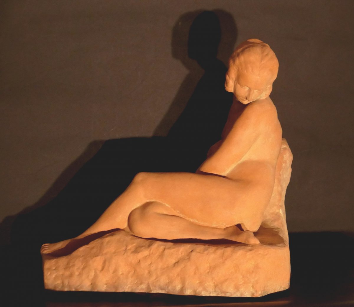 Marcel Bouraine - Nude In Terracotta-photo-2