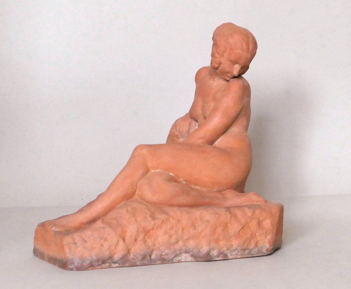 Marcel Bouraine - Nude In Terracotta