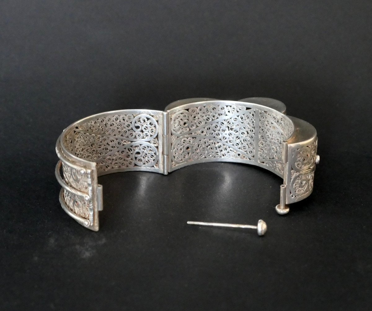 Bracelet Charnière En Argent-photo-3