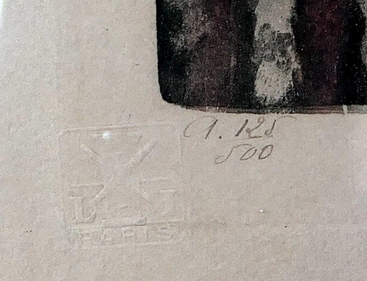 L. Icart - Numbered Engraving (125/500)-photo-2