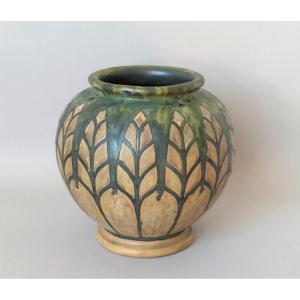 C. Catteau - Africanist Vase -  Stoneware - Decor D1120