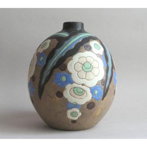 C. Catteau - Stoneware Vase - Decor D1211