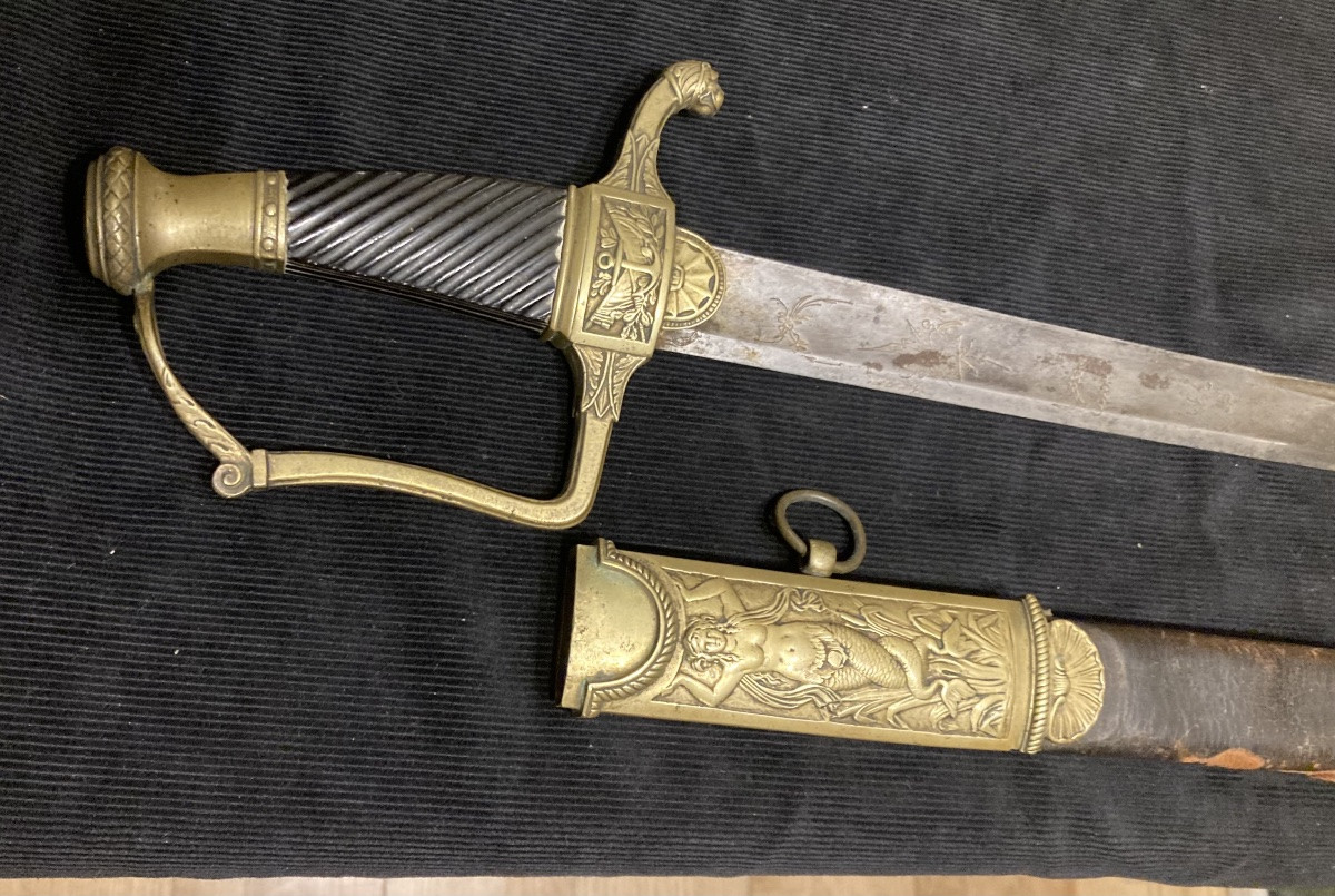 Naval Officer's Sword, Prairial Year XII Model. First Empire.-photo-3