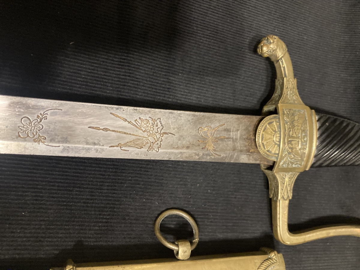Naval Officer's Sword, Prairial Year XII Model. First Empire.-photo-4