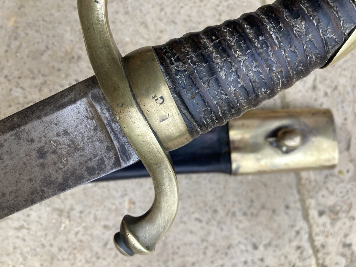 Infantry Saber Known As A "briquet" Of The Imperial Guard Grenadier, Model 1804, First Empire-photo-3