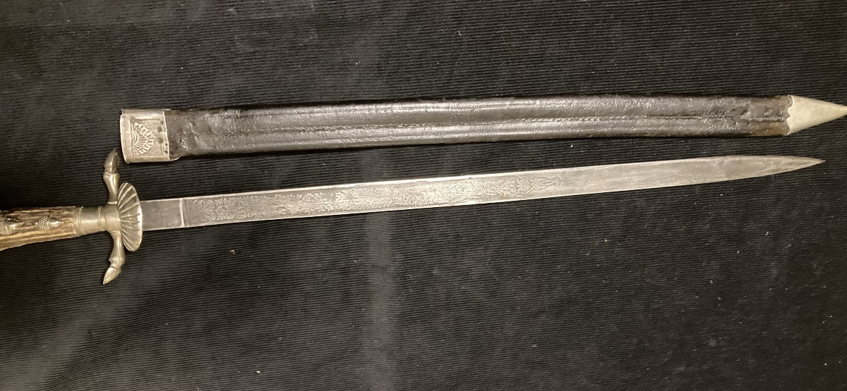 19th Century Hunting Dagger. Hunting.-photo-3