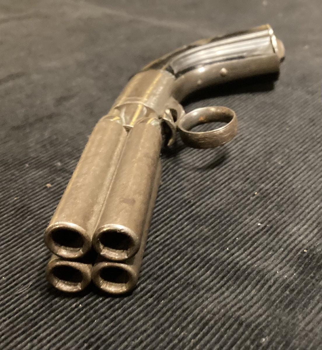 Poivrière à 4 canons «  Breveté MARIETTE » calibre 7 mm à balle forcée . XIXéme. -photo-2