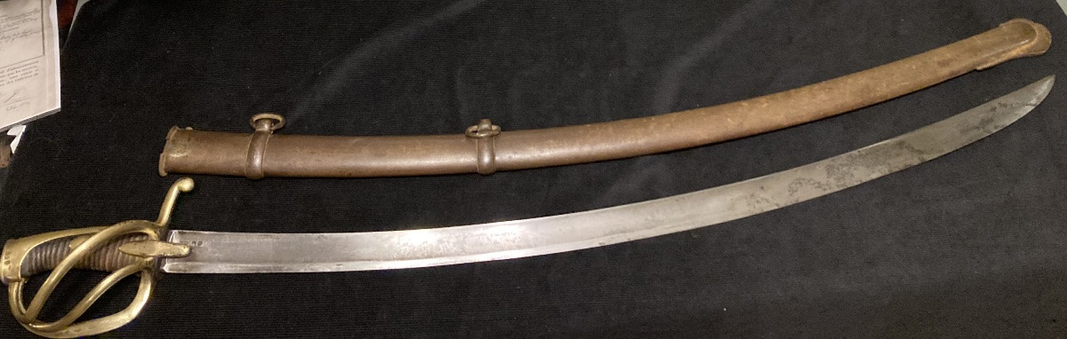 Light Cavalry Sabre "hussars And Chasseurs à Cheval"; Model Year XI. Hundred Days Empire-photo-2