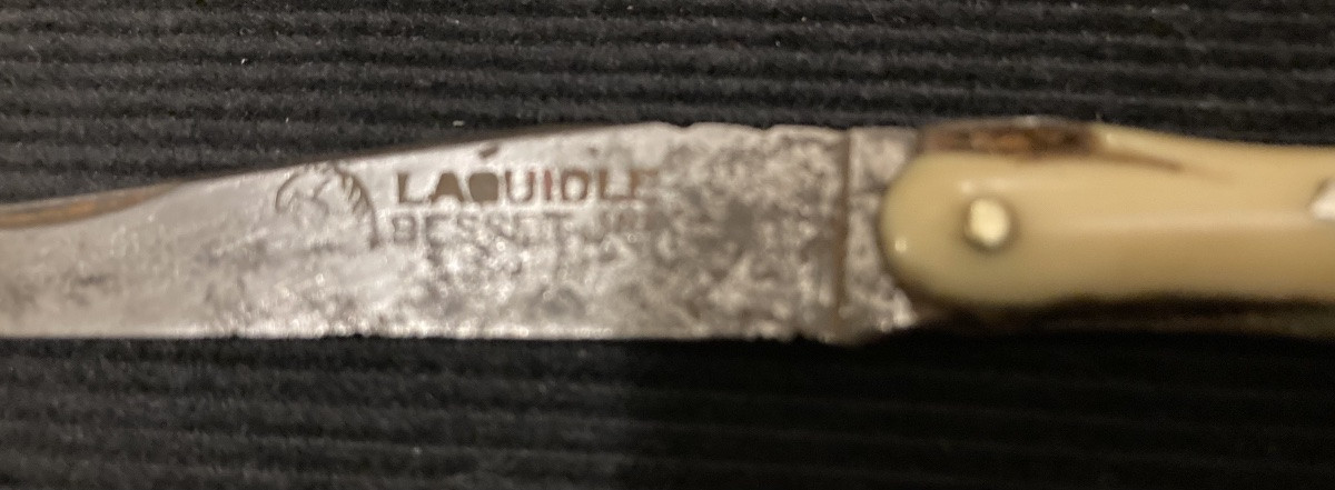 Olf Small Laguiole Knife From The Aubrac Plateau.-photo-1