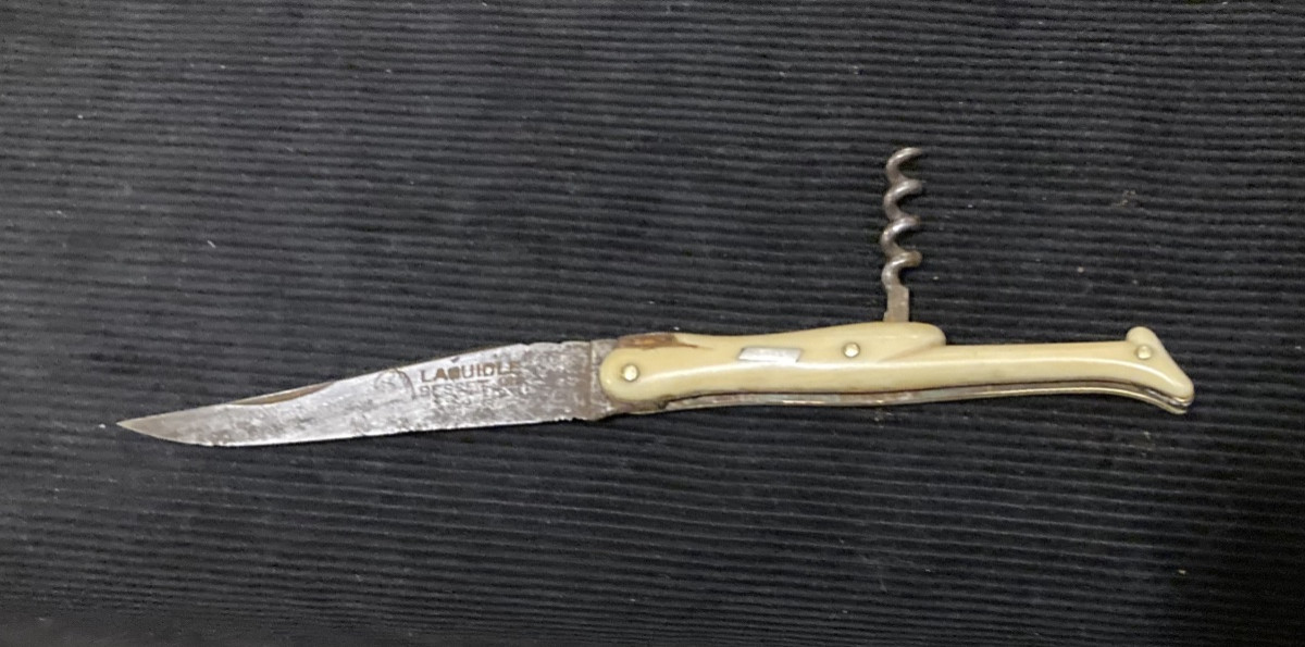 Olf Small Laguiole Knife From The Aubrac Plateau.-photo-4