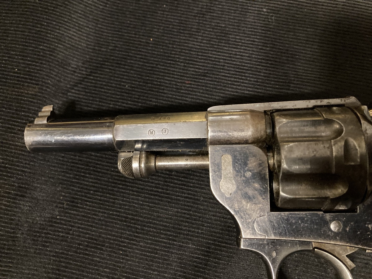 Model 1874 Revolver. Of General Bataille. Third Republic.-photo-3