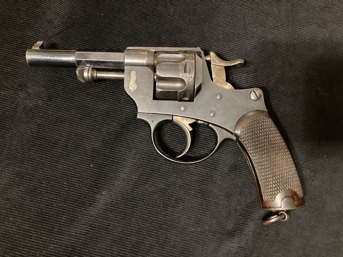 Model 1874 Revolver. Of General Bataille. Third Republic.-photo-5