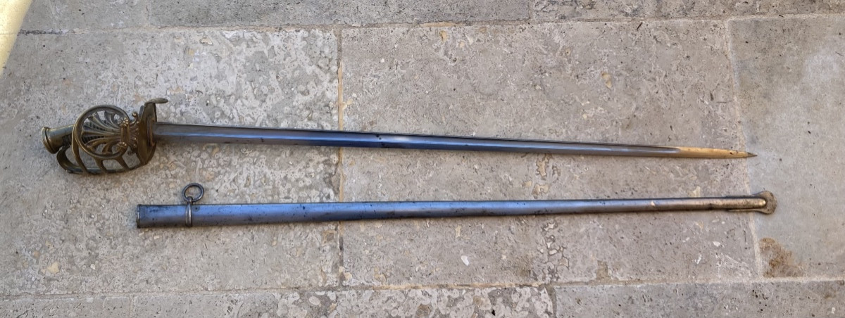 Sabre Of Artillery Colonel Léonce Frédéric Donop. France, 14th Century.-photo-3