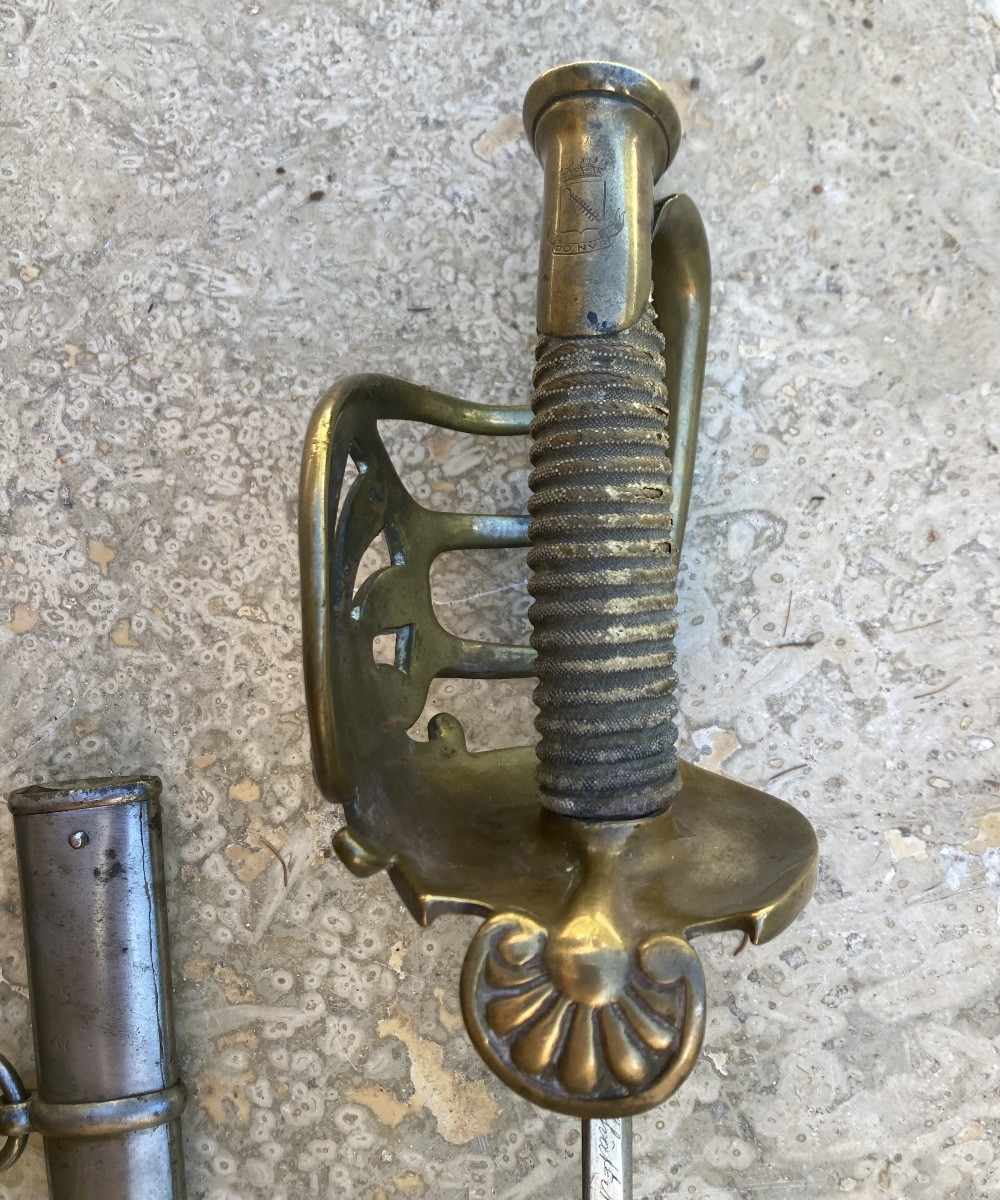 Sabre Of Artillery Colonel Léonce Frédéric Donop. France, 14th Century.-photo-2