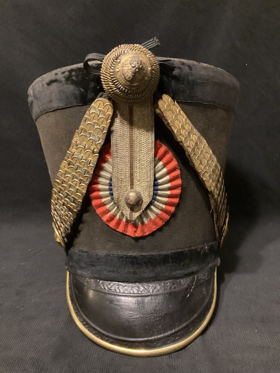 Hussar Officer's Shako, Circa 1813. First Empire.-photo-2
