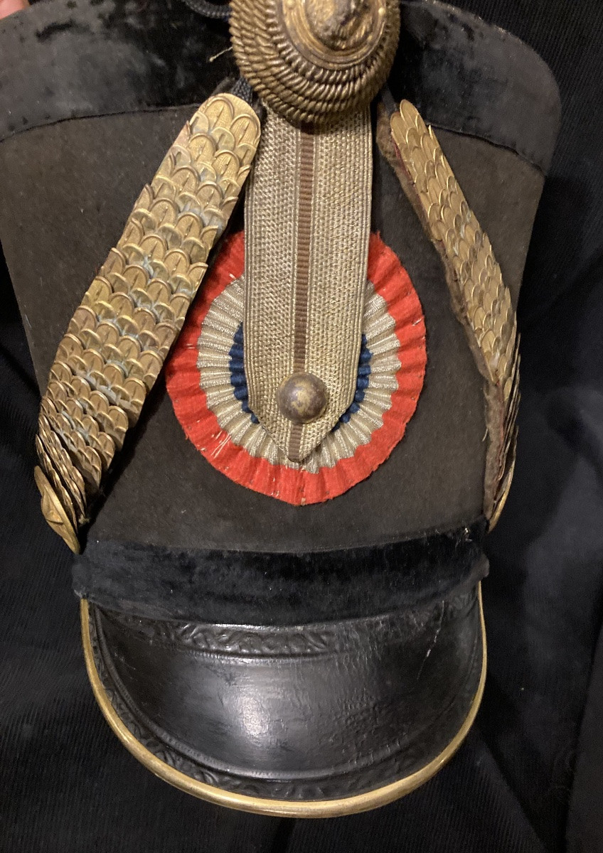 Hussar Officer's Shako, Circa 1813. First Empire.-photo-3