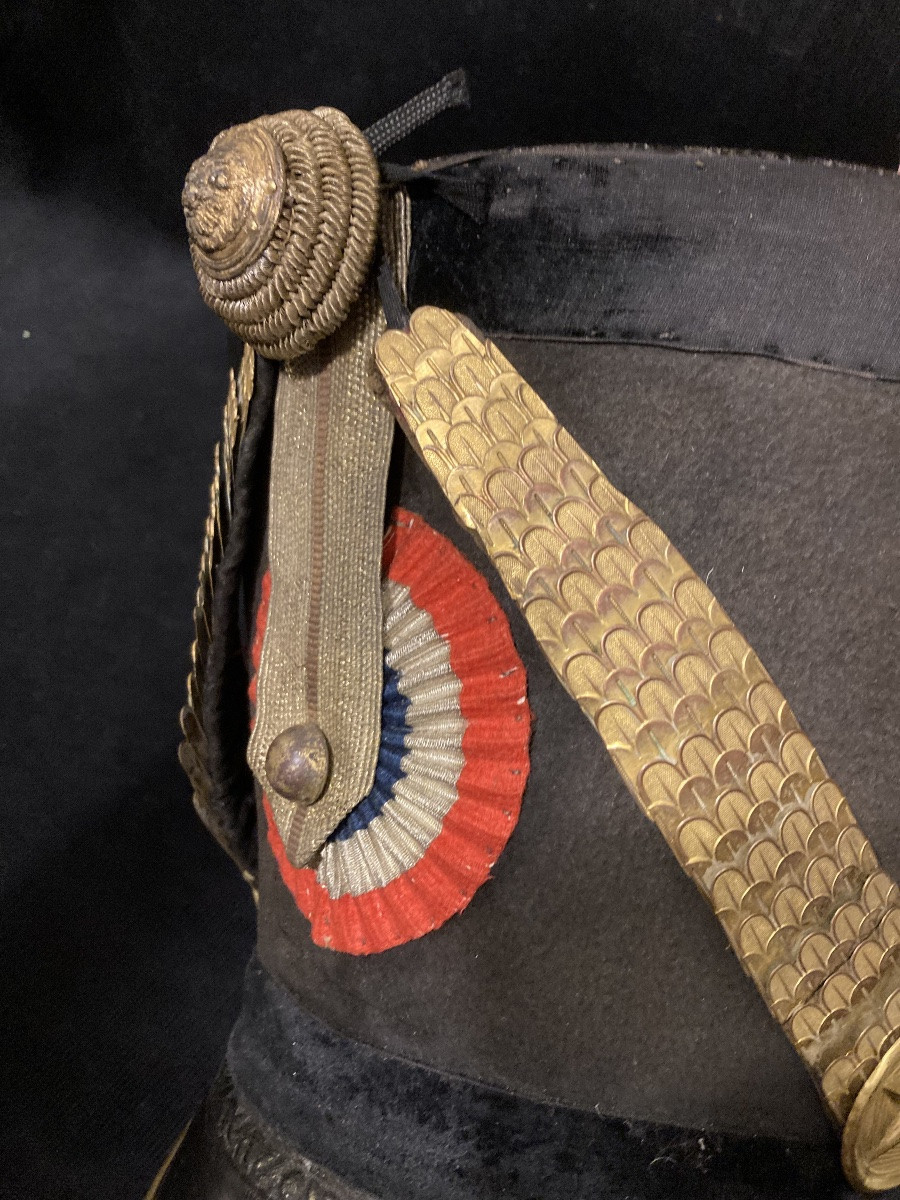 Hussar Officer's Shako, Circa 1813. First Empire.-photo-4