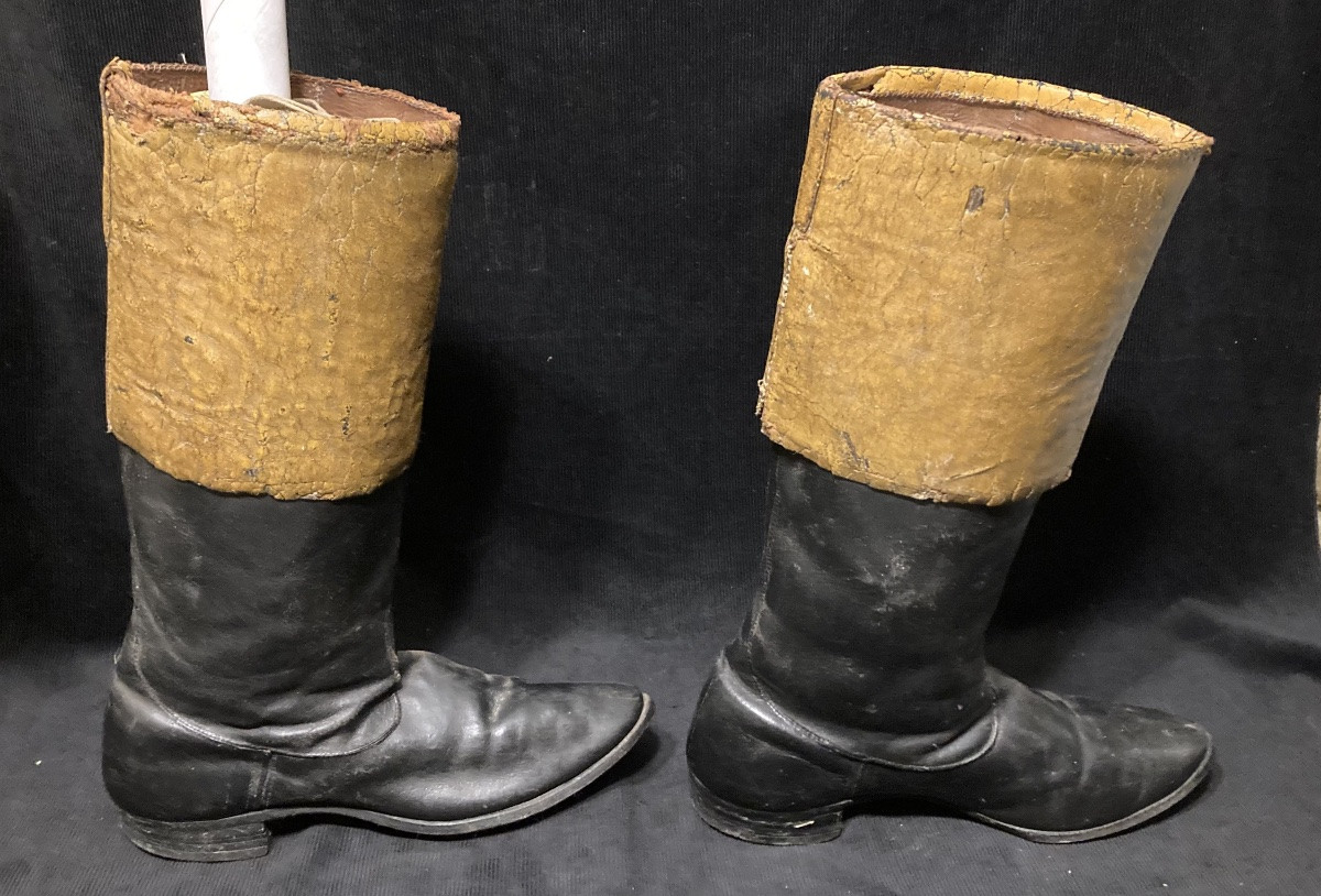 Pair Of Infantry Officer's Boots. France. Consulate / First Empire.-photo-1