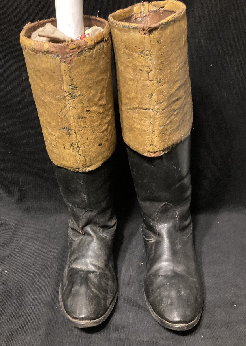 Pair Of Infantry Officer's Boots. France. Consulate / First Empire.-photo-2