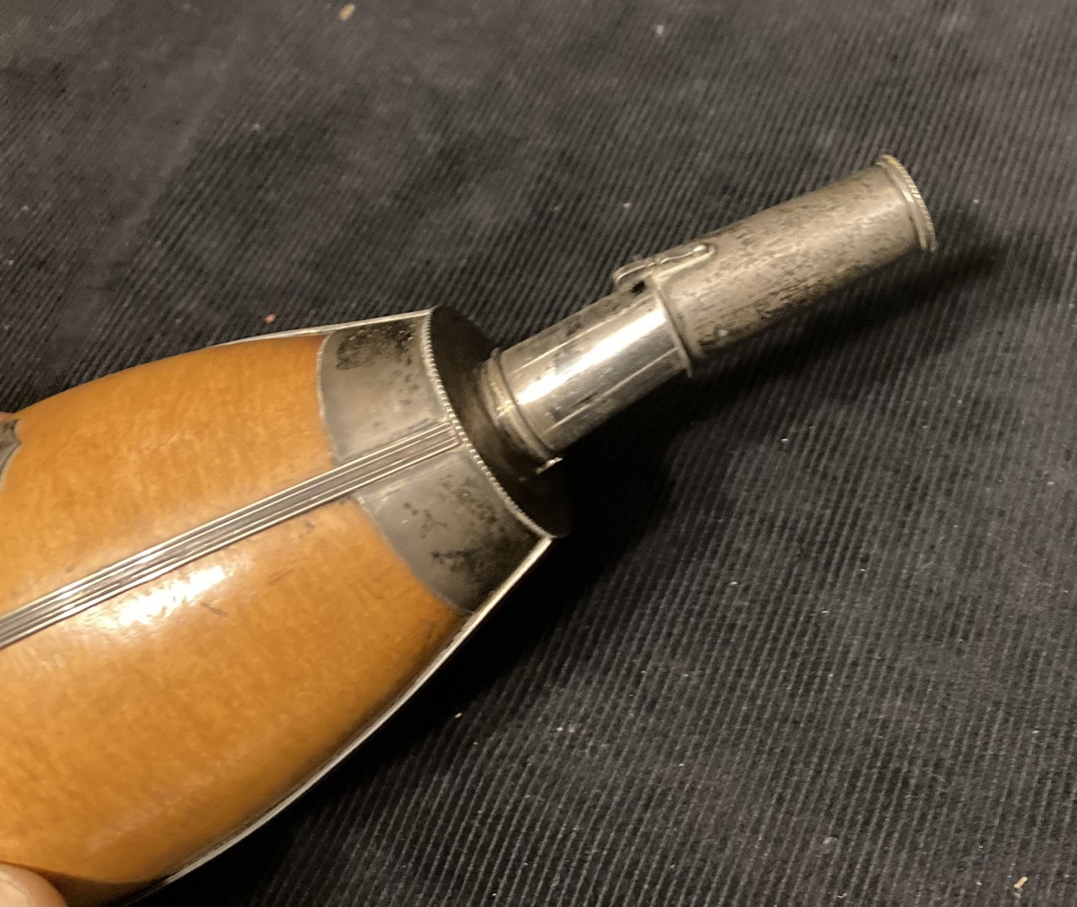 Poire à poudre Française du Général Saignes Mathieu . Né à Albi . Consulat-Premier Empire.-photo-5