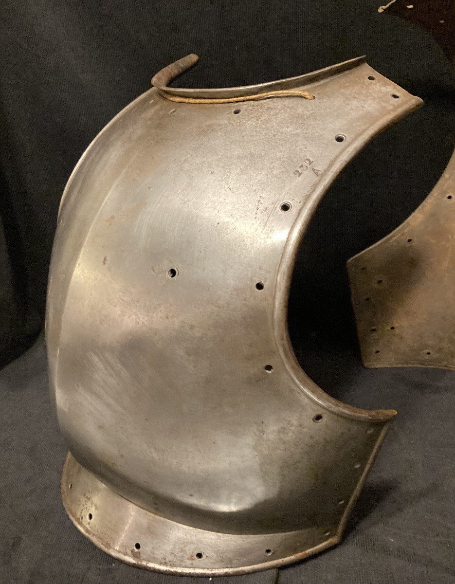 Cuirasse troupe plastron de cuirassier et dossière de carabinier . France . Premier Empire.-photo-4