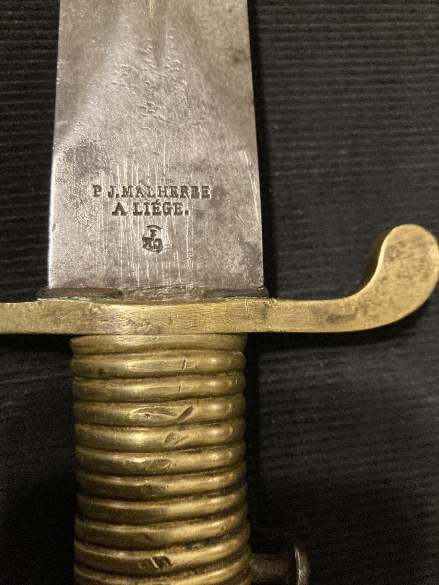 Baïonnette pour fusil de cavalerie Littich , modèle de 1848 pour la RUSSIE. -photo-1