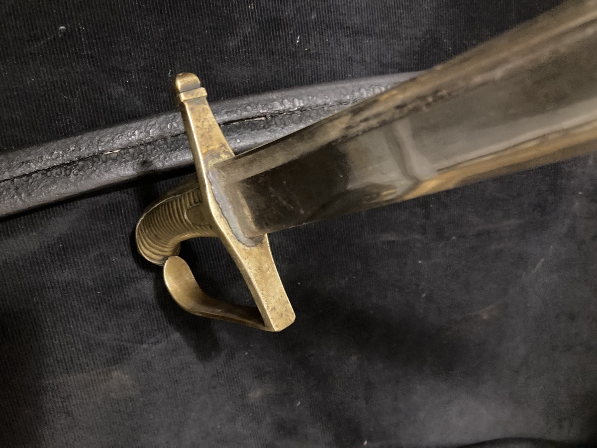 Sabre d’Infanteriebdit « Briquet », modèle 1776; Révolution jusqu’a. l’Empire.-photo-1