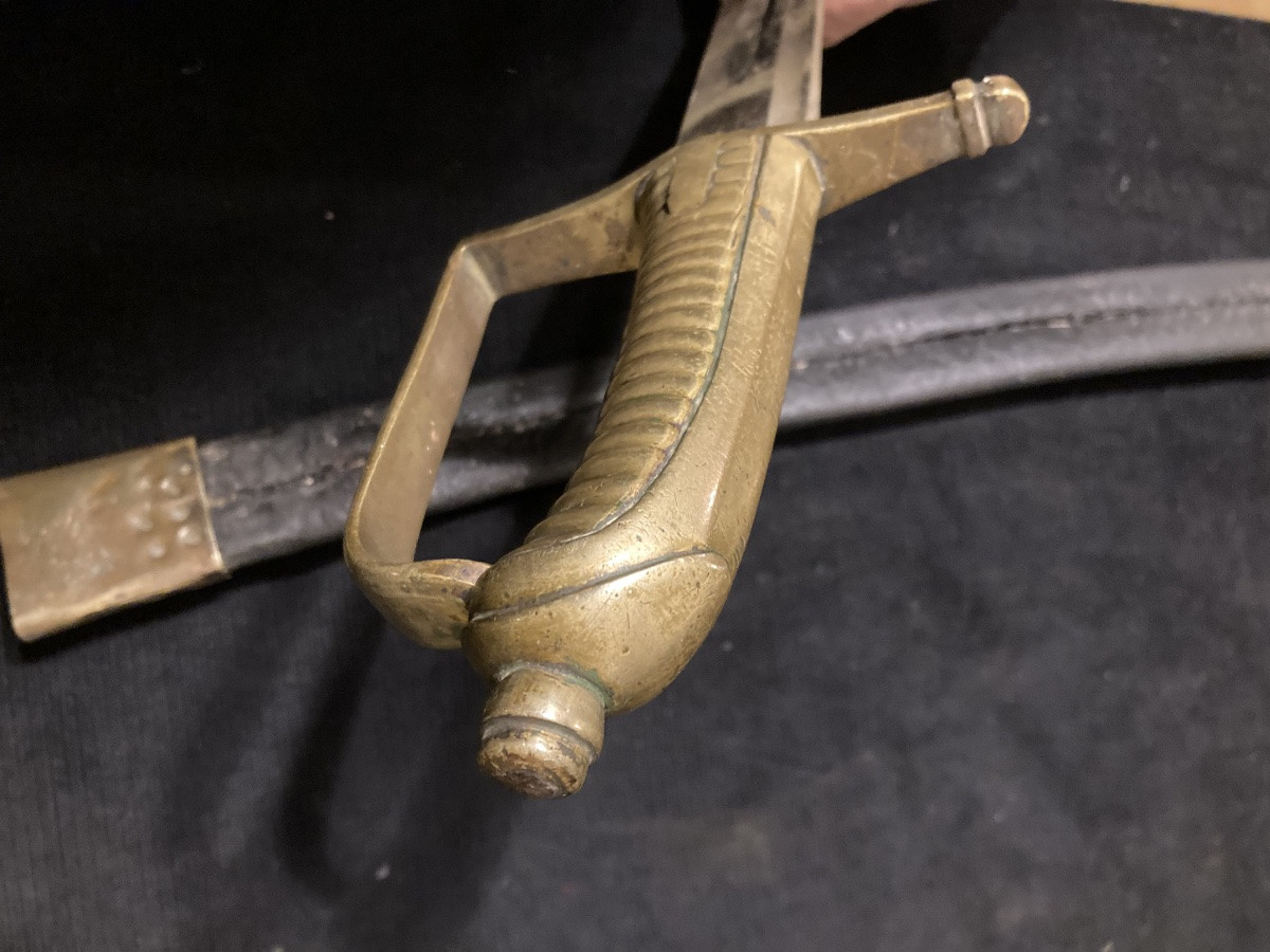 Sabre d’Infanteriebdit « Briquet », modèle 1776; Révolution jusqu’a. l’Empire.-photo-2