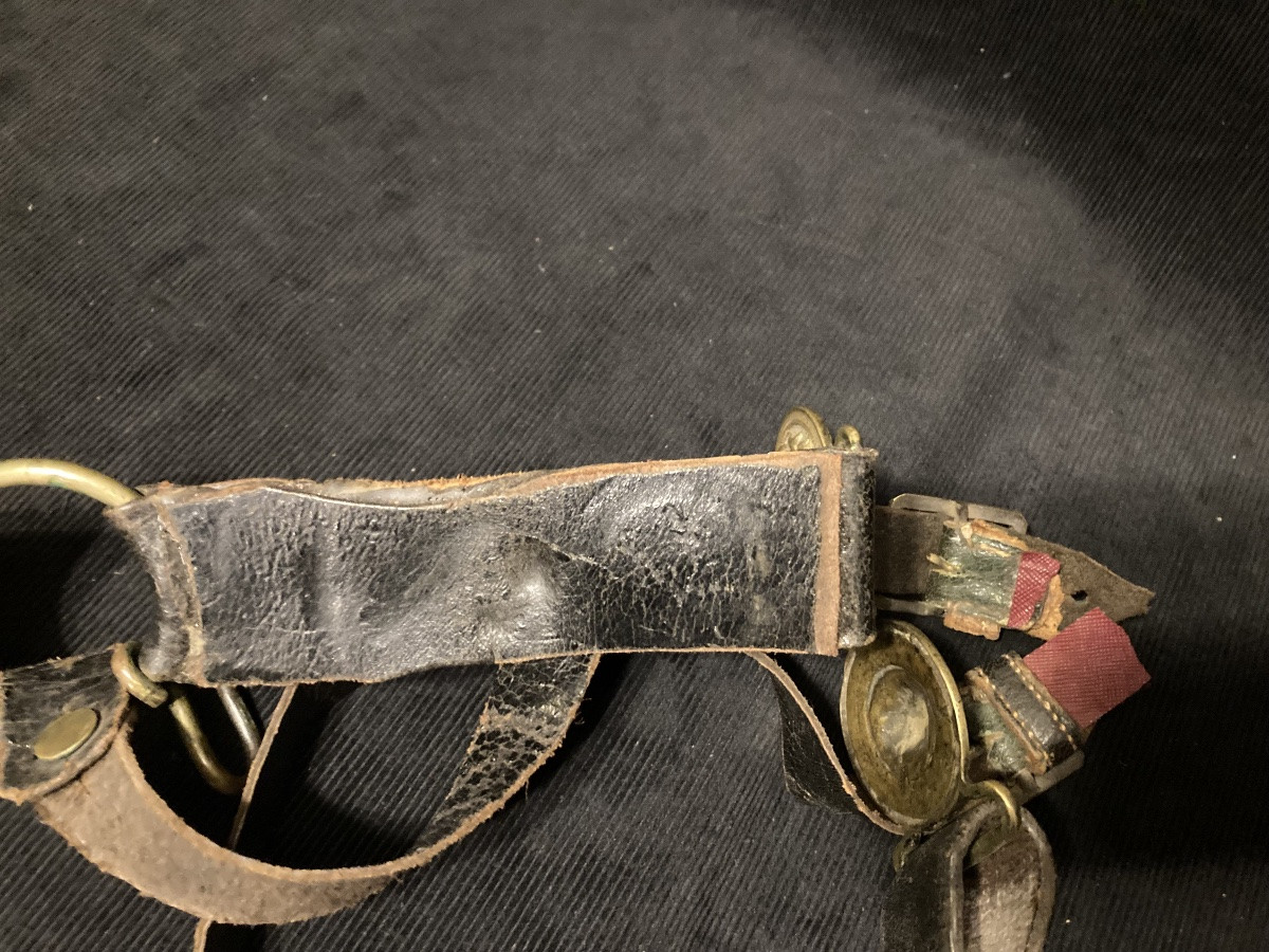 Ceinturon d’officier de cavalerie légère . Premier Empire.-photo-2