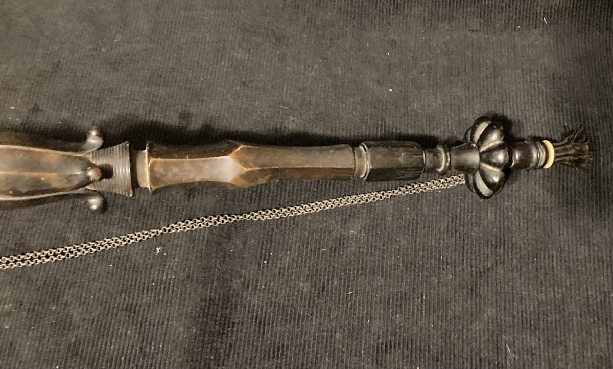 Pipe avec fourneau en écume de mer , représentant la tête d’un  mamelouk. Consulat / 1er Empire-photo-3