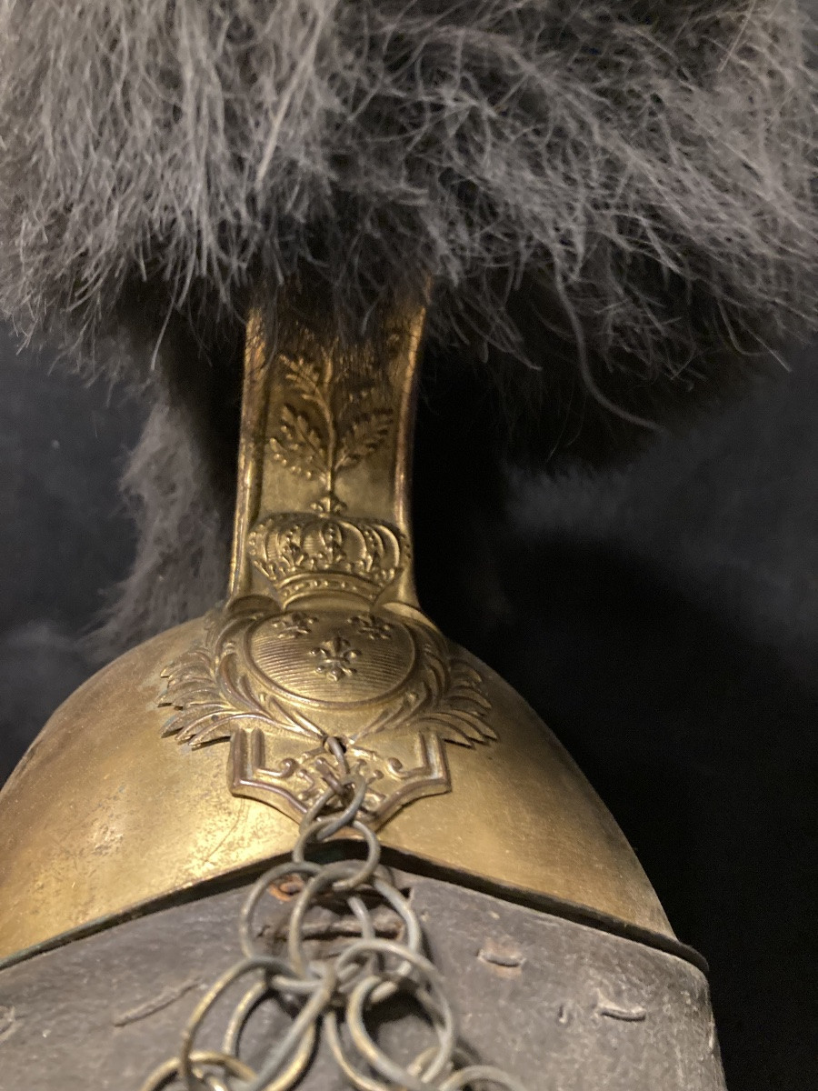 Royal Guard Dragoon Officer's Helmet, First Model 1815. Restoration Period.-photo-3