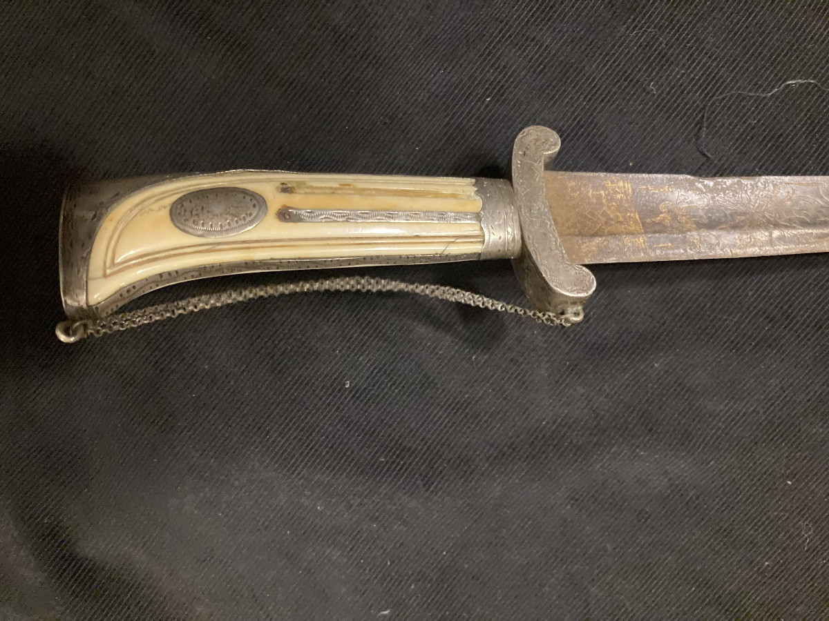 Hunting Dagger With Silver Fittings, Circa 1760. France.-photo-5