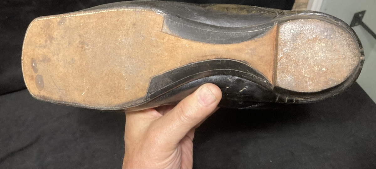 Paire de bottes d’officier à l'écuyère Premier Empire.-photo-2