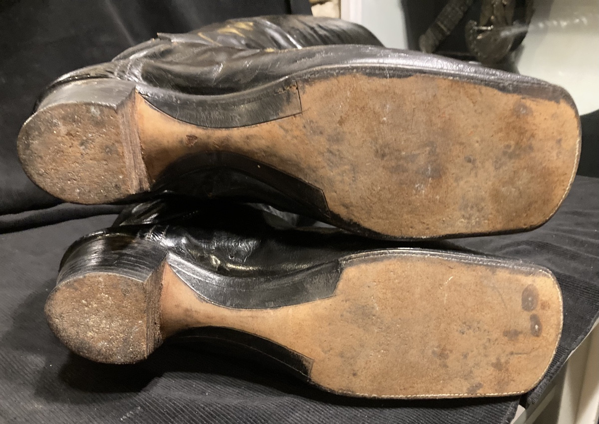 Paire de bottes d’officier à l'écuyère Premier Empire.-photo-4