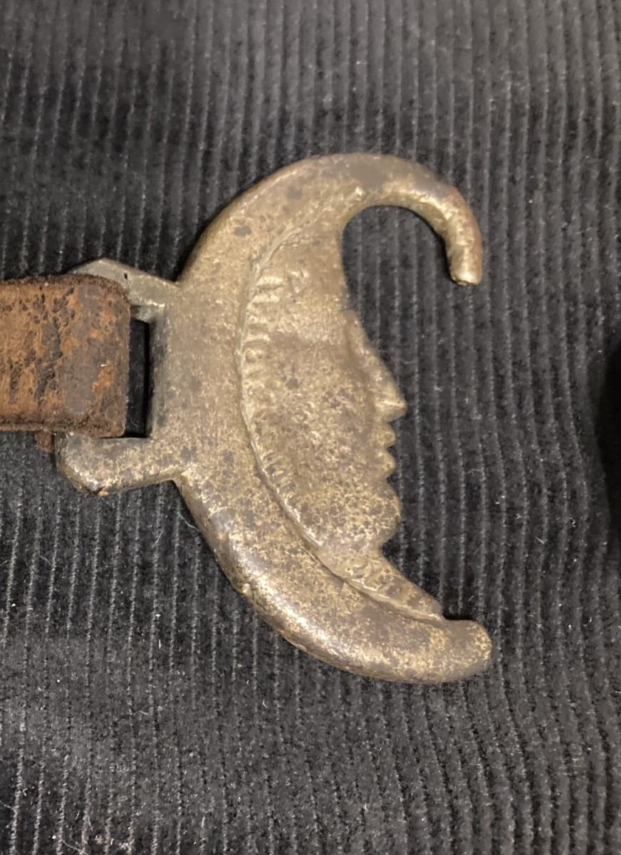 Set Of First Empire Harness Fittings. Crescent Under The Throat; Boss Ornament.-photo-3