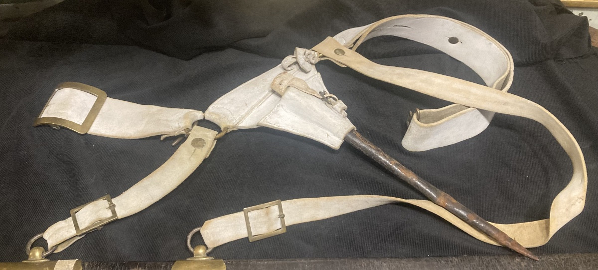 Dragoon Sword And Bayonet Belt That Belonged To "lefebvre", 1st Cavalryman