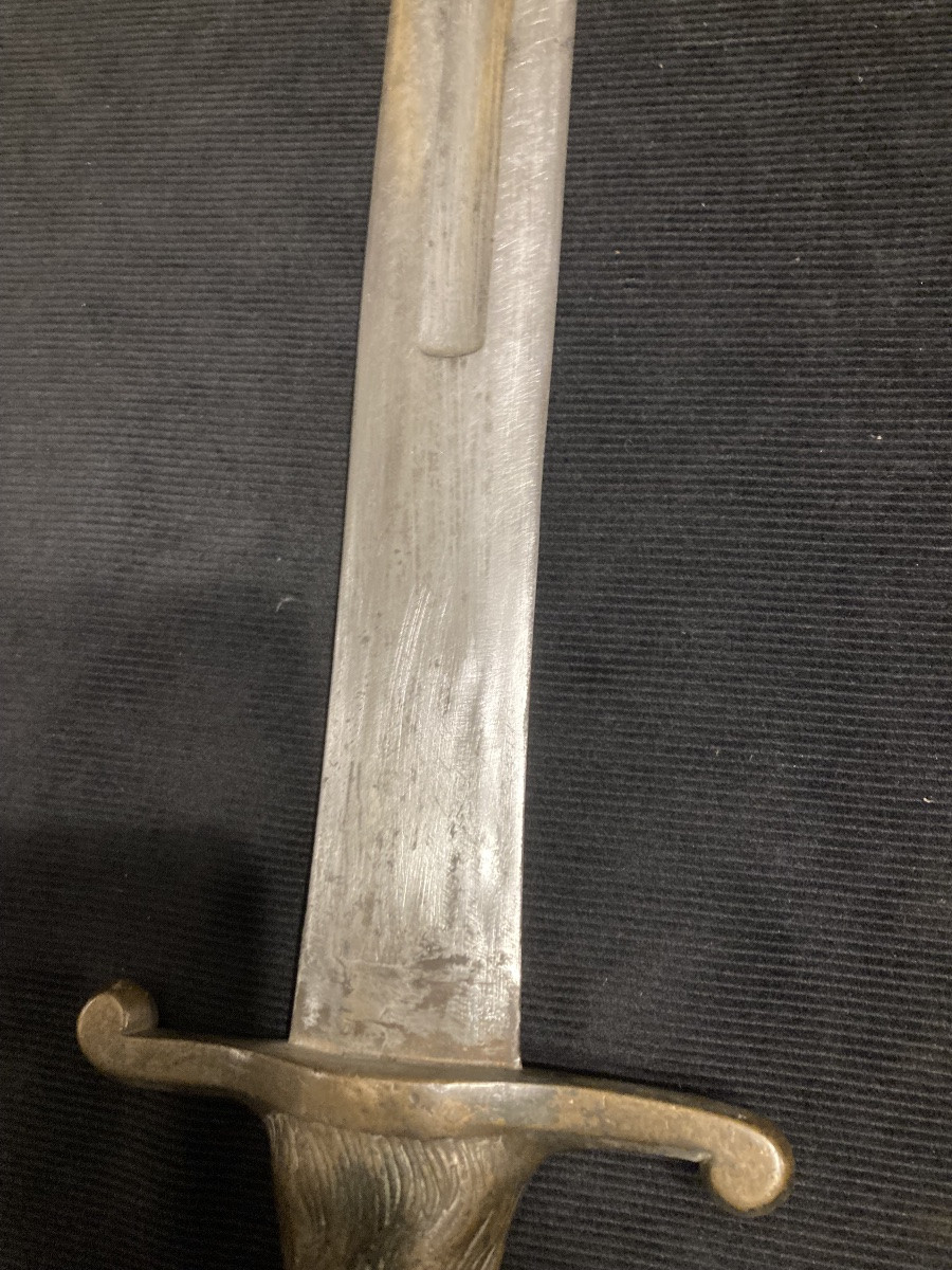 Glaive de canonnier d’artillerie  à pied  . Bavière.  tête de lion.-photo-4