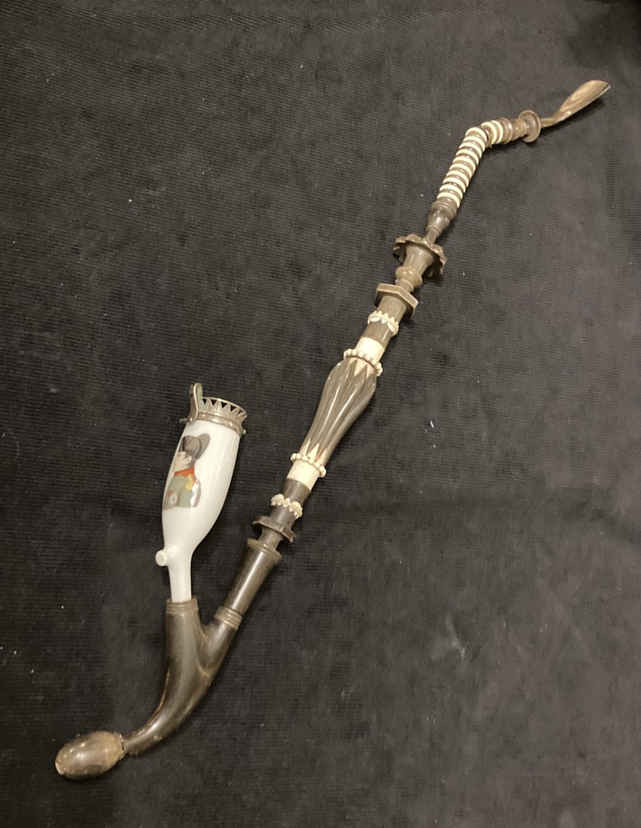 Pipe au Profil de Napoléon 1er XIXéme France.-photo-2