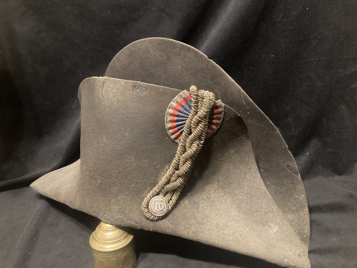 Bicorn Hat Of An Officer Of The 10th Cuirassier. First Empire. -photo-3