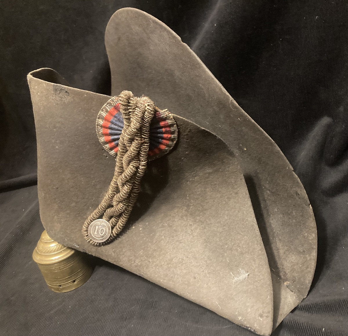 Bicorn Hat Of An Officer Of The 10th Cuirassier. First Empire. -photo-1