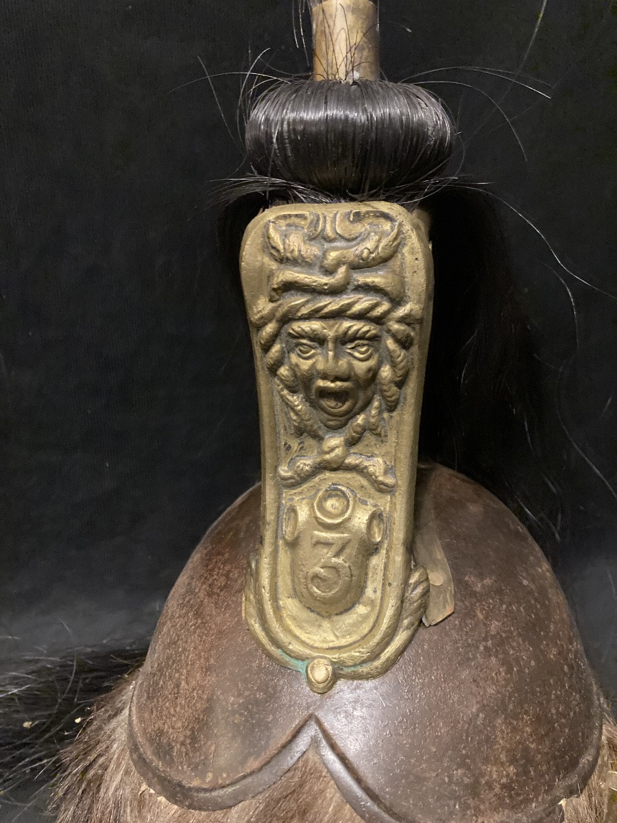 Casque troupe  du 3éme Cuirassier, vers 1810.-photo-6